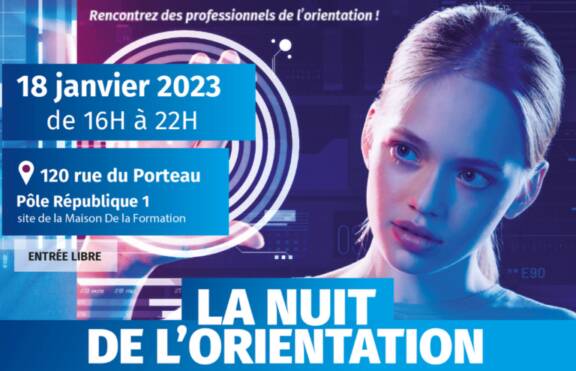 Affiche, Nuit de l'orientation - Poitiers