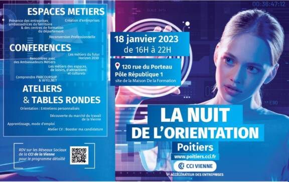 Affiche, Nuit de l'orientation - Poitiers